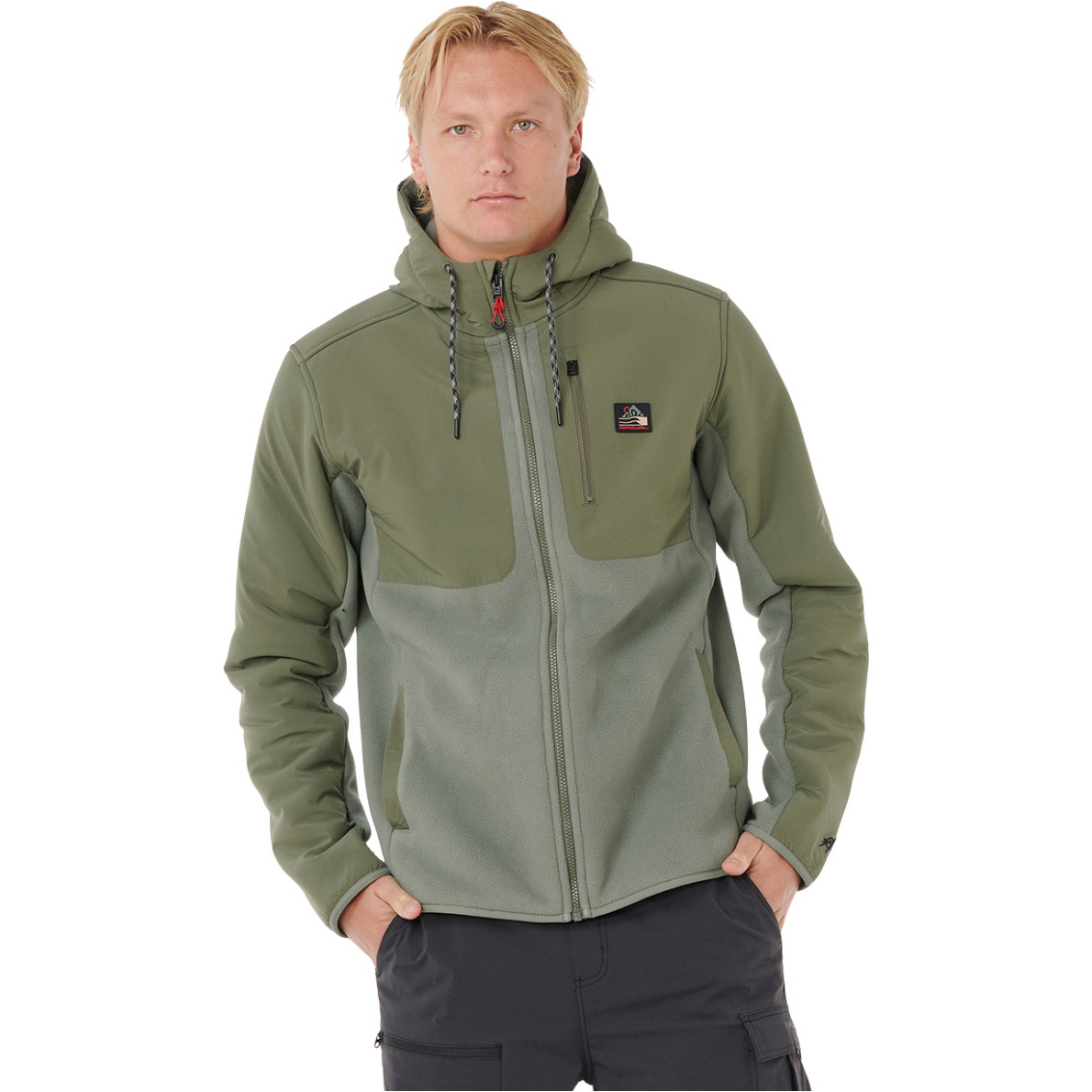2025 Rip Curl Mens Anti Series Search Fleece 09VMFL - Cactus Green